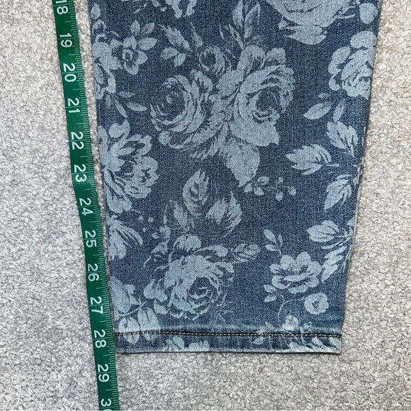 Blue Acid Wash Straight Leg Jeans - Picture 4 of 6